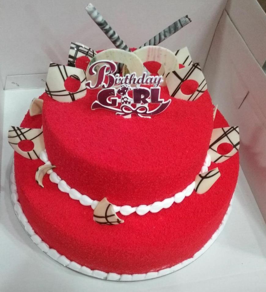 2 Tier Red Velvet cake 